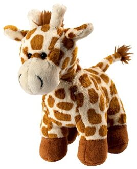 Pluche giraffe knuffel dier - staand - 18 cm - safari dieren knuffels