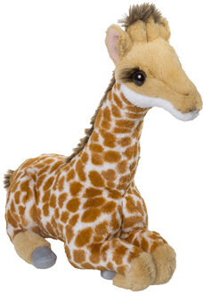 Pluche Giraffe knuffeldier van 35 cm - Knuffeldier Multikleur