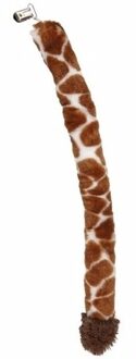 Pluche giraffe staart 50 cm - Verkleedattributen Bruin