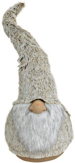 Pluche gnome/dwerg decoratie pop/knuffel grijs 67 cm - Kerstman pop