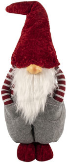 Pluche gnome/dwerg decoratie pop/knuffel staand 55 cm