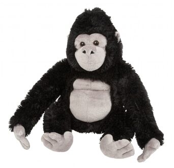 Pluche gorilla aap 30 cm - Knuffel bosdieren Multikleur