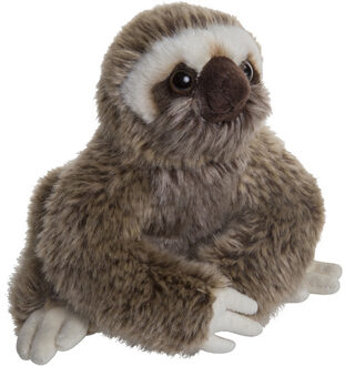 Pluche grijze luiaard knuffel van 18 cm