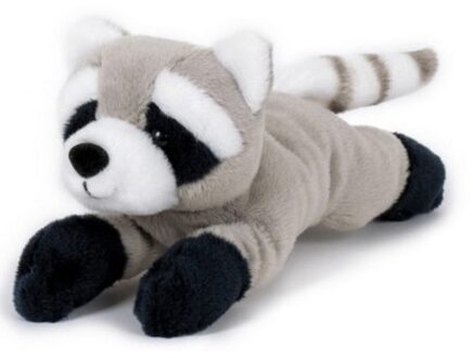 Pluche grijze wasberen knuffels 13 cm knuffeldieren - Knuffelberen Grijs