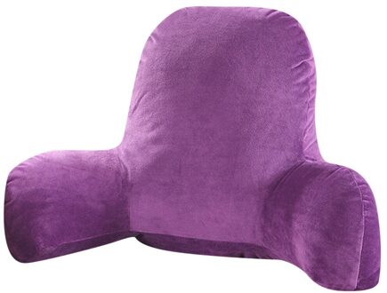 Pluche Grote Rugleuning Lezen Rust Slaap Kussen Kussen Lendensteun Stoel Kussen Arms Taille Rest Sofa Thuis Rugleuning Kussen #40 paars