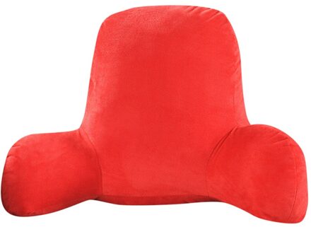 Pluche Grote Rugleuning Lezen Rust Slaap Kussen Kussen Lendensteun Stoel Kussen Arms Taille Rest Sofa Thuis Rugleuning Kussen #40 rood