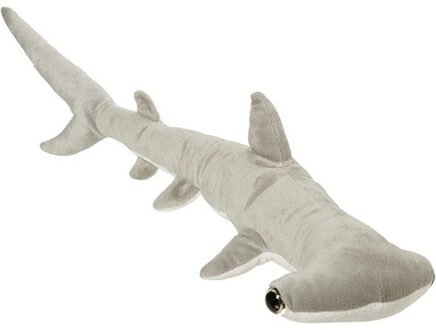 pluche Hamerhaai knuffel - 60 cm - grijs - zeedieren knuffels