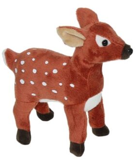 pluche hertje knuffel - 20 cm - bosdieren - herten Multi
