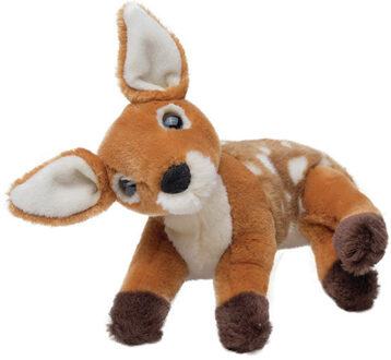 Pluche Hertje knuffel- bruin - 23 cm - Herten - Bosdieren - Cadeau Multi