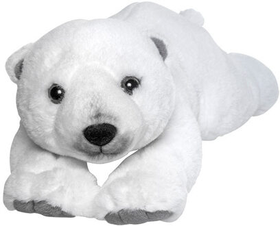 pluche IJsbeer knuffel - 40 cm - wit - ijsberen - dieren knuffels