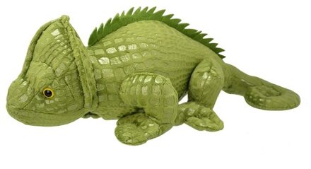 Pluche kameleon knuffeldier 40 cm - Knuffeldier Groen