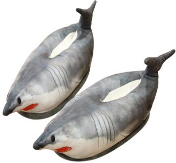 Pluche Katoen Slippers Innovatieve Simulatie Meerval Vorm Slippers Warm Antislip Schoenen Voor Thuis Indoor Dragen 3