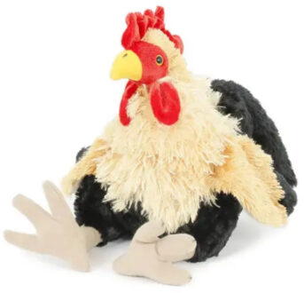 Pluche kip/haan knuffel 23 cm - Knuffel boederijdieren Multikleur