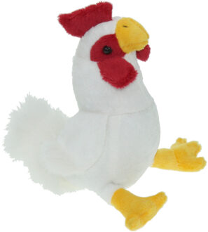 Pluche Kip knuffel - vogel - 20 cm - knuffeldier - boerderijknuffel - speelgoed