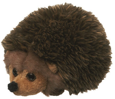 Pluche kleine Egel knuffel - bruin - van 13 cm - Egels - Knuffeldieren
