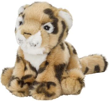 Pluche kleine luipaard knuffel van 15 cm - Knuffeldier Multikleur