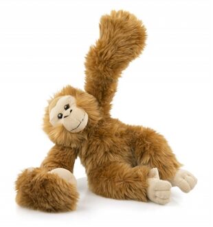 Pluche knuffel aap Orang Oetan 25 cm - Knuffel bosdieren Multikleur