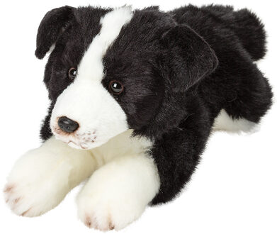 Pluche knuffel Border Collie hond - 30 cm - Knuffeldieren - Honden soorten Multi