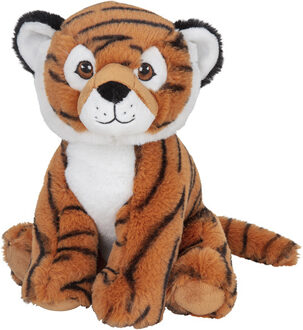 Pluche knuffel bruine tijger van 25 cm