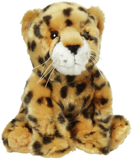 pluche knuffel cheetah/jachtluipaard - 18 cm - dieren - Knuffeldier Multikleur