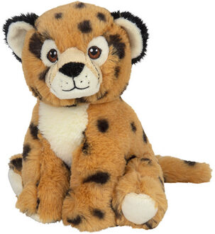 Pluche knuffel cheetah jachtluipaard van 19 cm - Knuffeldier Bruin