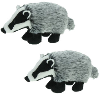 Pluche knuffel das - 2x stuks - 24 cm - knuffeldieren - Speelgoed