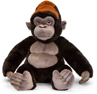 Pluche knuffel dier berg gorilla aap 45 cm - Knuffeldier Multikleur