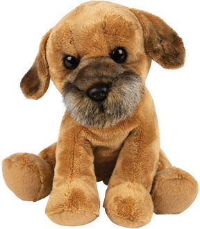 Pluche knuffel dier Border Terrier hond - 22 cm - Speelgoed knuffelbeesten - Honden