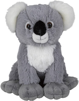 pluche knuffel dier Koala - 19 cm - grijs - dieren knuffels