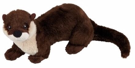 pluche knuffel dier Otter - bruin - 18 cm - Otters