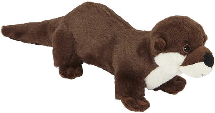 pluche knuffel dier Otter - bruin - 23 cm - Otters Multi