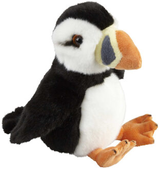 Pluche knuffel dier Papegaaiduiker vogel - 18 cm - Speelgoed knuffels zeevogels