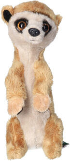 Pluche knuffel dier Stokstaartje - 15 cm - Stokstaartje knuffel