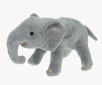 Pluche knuffel dieren Afrikaanse Olifant van 22 cm - Knuffeldier Multikleur