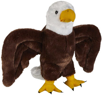Pluche knuffel dieren Amerikaanse Zeearend roofvogel - 30 cm Multi