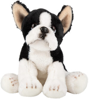 Pluche knuffel dieren Boston Terrier hond 13 cm - Knuffel huisdieren Multikleur