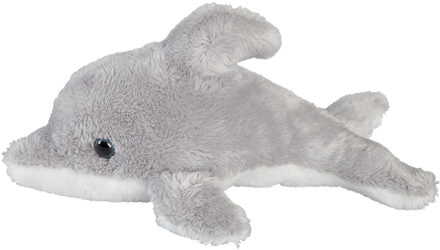 Pluche knuffel dieren Dolfijn van 15 cm - Knuffel zeedieren Multikleur