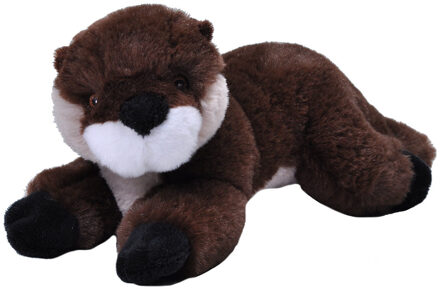 Pluche knuffel dieren Eco-kins rivier otter van 30 cm - Knuffeldier Multikleur