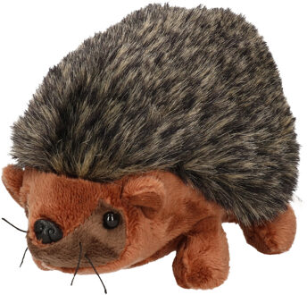Pluche knuffel dieren Egel van 17 cm - Knuffeldier Bruin