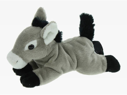 Pluche knuffel dieren Ezel van 19 cm - Knuffel boederijdieren Multikleur