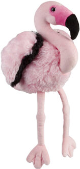 Pluche knuffel dieren Flamingo vogel van 30 cm Roze