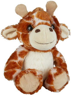 Pluche knuffel dieren Giraffe 18 cm - Knuffeldier Multikleur