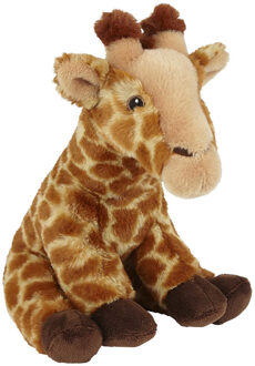 Pluche knuffel dieren Giraffe 23 cm Multi