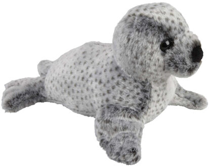 Pluche knuffel dieren grijze Zeehond pup van 35 cm