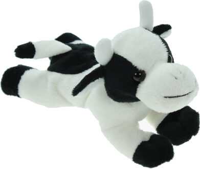 Pluche knuffel dieren Koe van 19 cm - Knuffel boederijdieren Multikleur