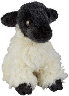 Pluche knuffel dieren Lammetje/schaap van 18 cm - Knuffel boederijdieren Multikleur