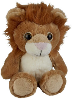 Pluche knuffel dieren Leeuw 18 cm - Knuffeldier Multikleur