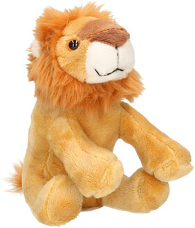 Pluche knuffel dieren Leeuw van 21 cm - Knuffeldier Multikleur