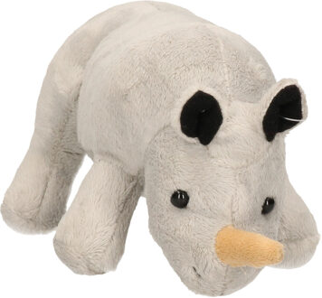 Pluche knuffel dieren Neushoorn van 23 cm - Knuffeldier Multikleur