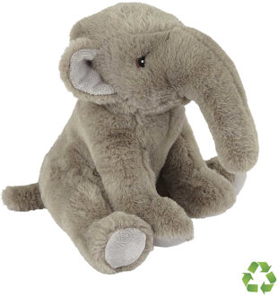 Pluche knuffel dieren Olifant 23 cm - Knuffeldier Multikleur